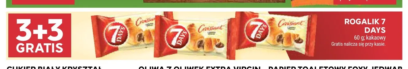 Rogalik kakaowy 7 Days promocja w Stokrotka