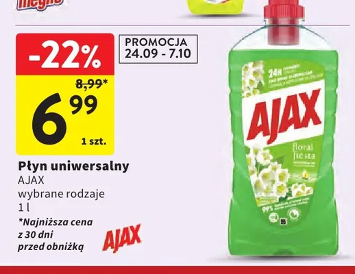 Płyn uniwersalny Ajax promocja w Intermarche
