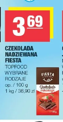 Czekolada nadziewana Fiesta Topfood promocja w SPAR