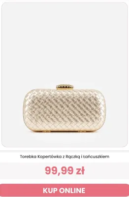 Torebka kopertówka z rączką i łańcuszkiem Renee promocja w Renee