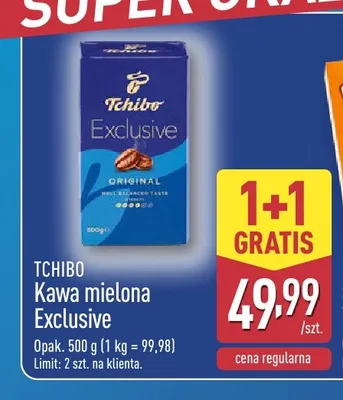 Kawa mielona Exclusive Tchibo promocja w Aldi
