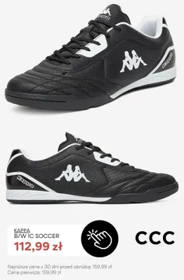 Buty sportowe Kappa B/W IC Soccer promocja w CCC