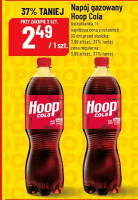Napój gazowany Hoop Cola promocja w POLOmarket