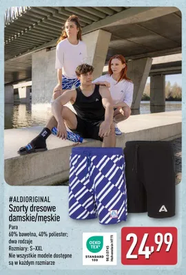 Szorty dresowe damskie/męskie #ALDIORIGINAL promocja w Aldi