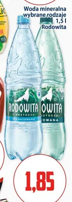 Woda mineralna Rodowita Gazowana promocja w Kupiec