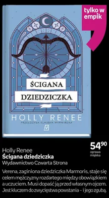 Książka Ścigana dziedziczka Holly Renee oprawa miękka promocja w Empik