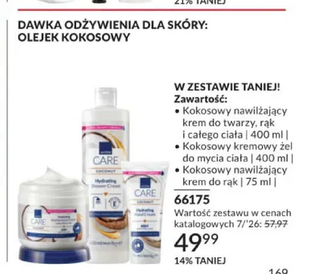 Zestaw Avon Care Dawka odżywienia dla skóry: olejek kokosowy promocja w AVON