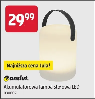 Akumulatorowa lampa stołowa LED promocja w Jula