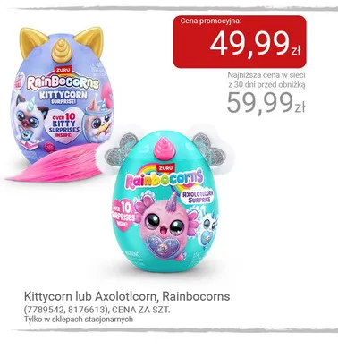 Maskotka Kittycorn Rainbocorns promocja w Smyk