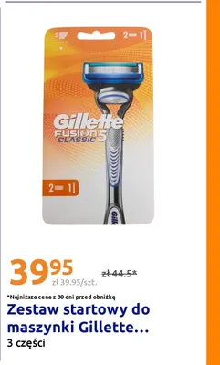 Zestaw startowy do maszynki Gillette Fusion 5 Classic 3 części promocja w Action