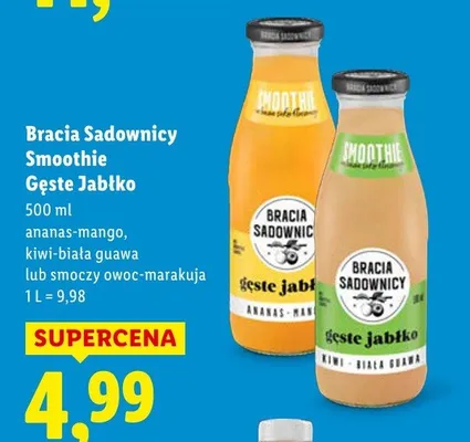 Smoothie Gęste Jabłko smoczy owoc-marakuja promocja w Lidl