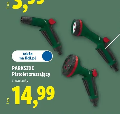 Pistolet zraszający Parkside promocja w Lidl