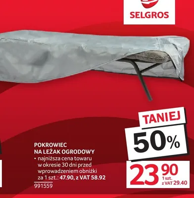 Pokrowiec na leżak ogrodowy promocja w Selgros