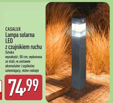 Lampa solarna LED z czujnikiem ruchu promocja w Aldi