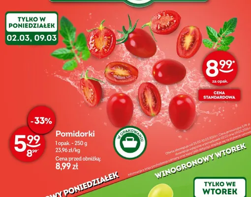 Pomidorki promocja w Żabka