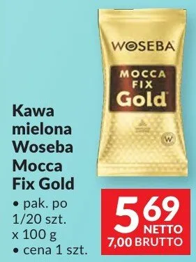 Kawa mielona Woseba Mocca Fix Gold promocja w Makro