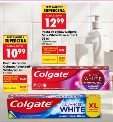 Pasta do zębów Max White Stain Protect promocja w Biedronka