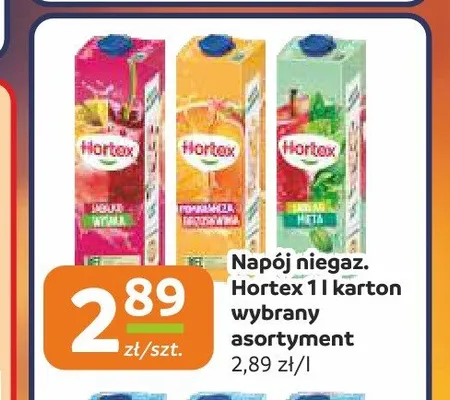 Napój niegazowany Hortex promocja w Społem Częstochowa