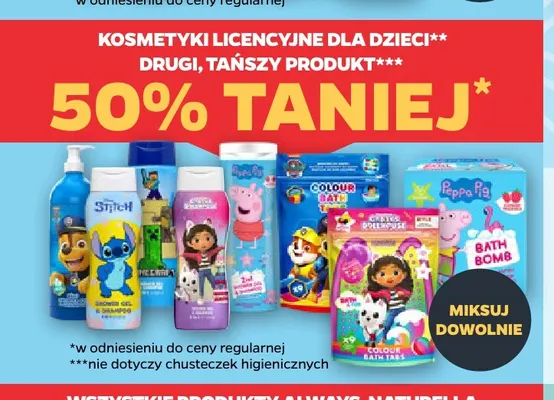 Kosmetyki licencyjne dla dzieci promocja w Netto