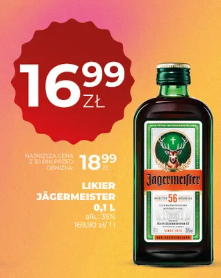 Likier Jägermeister promocja w Duży Ben