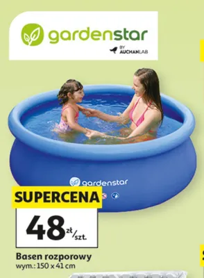 Basen rozporowy gardenstar wym.: 150x41cm promocja w Auchan