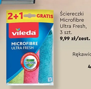 Ściereczki Vileda Microfibre Ultra Fresh promocja w Biedronka