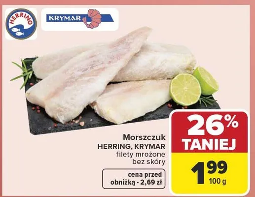 Morszczuk filety mrożone promocja w Carrefour