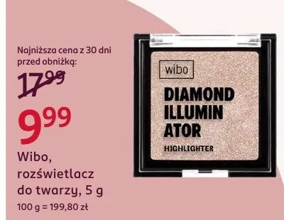 Rozświetlacz do twarzy Wibo, 5 g promocja w Rossmann