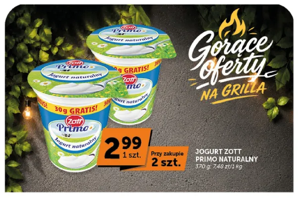 Jogurt naturalny Zott Primo promocja w ABC