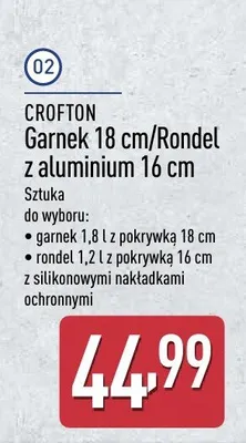 Garnek 18 cm/Rondel z aluminium 16 cm promocja w Aldi