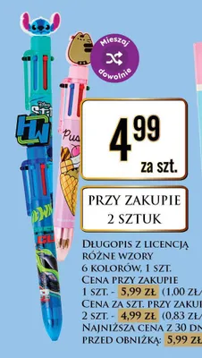 Długopis z licencją promocja w Dino