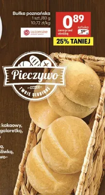 Bułka poznańska La Lorraine promocja w Delikatesy Centrum