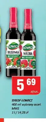 Syrop Łowicz Truskawka promocja w Chorten