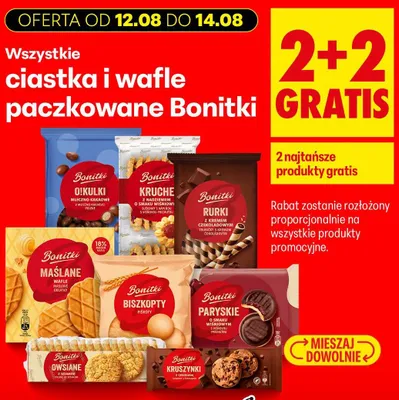 Rurki z kremem czekoladowym Bonitki promocja w Biedronka