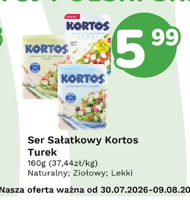 Ser sałatkowy Kortos Ziołowy promocja w Limonka