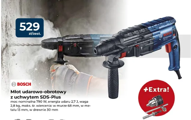 Młot udarowo-obrotowy Bosch z uchwytem SDS-Plus promocja w PSB Mrówka