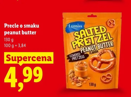 Precle o smaku peanut butter Lumiss promocja w Lidl