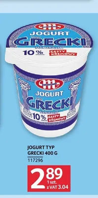 Jogurt typ grecki Mlekovita promocja w Selgros
