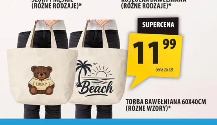 Torba bawełniana 60x40 cm promocja w Arhelan