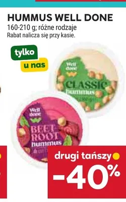 Hummus Classic Well Done promocja w Stokrotka