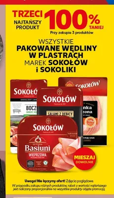 Boczek surowy wędzony Sokołów promocja w Kaufland
