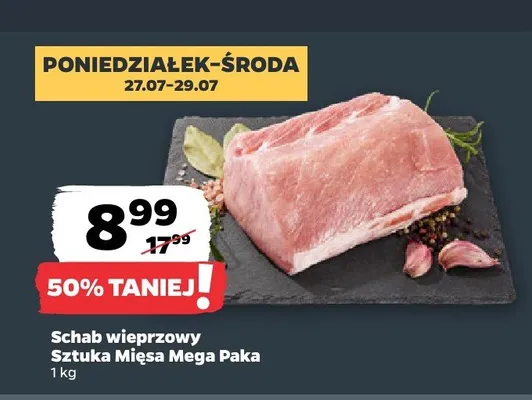 Schab wieprzowy Sztuka Mięsa Mega Paka promocja w Netto