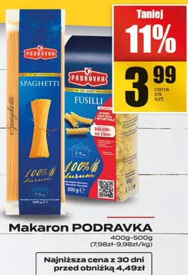 Makaron promocja w Supeco