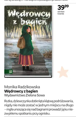 Książka Wędrowcy z bagien Monika Radzikowska oprawa twarda promocja w Empik