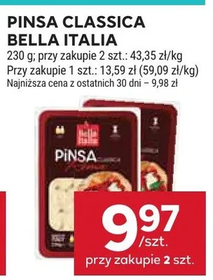 Pinsa classica bella italia promocja w Stokrotka