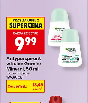 Antyperspirant w kulce Garnier Mineral promocja w Biedronka