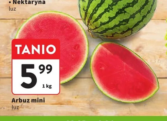 Arbuz mini luz promocja w Intermarche