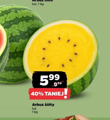 Arbuz żółty promocja w Netto