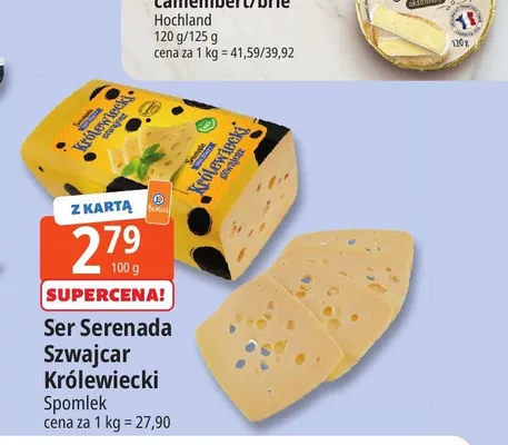 Ser Serenada Szwajcar Królewiecki Spomlek promocja w Leclerc