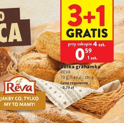 Bułka grahamka Reva promocja w Intermarche
